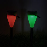 2 x LED Solarleuchte Demi farbwechselnd