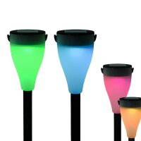 2 x LED Solarleuchte Demi farbwechselnd