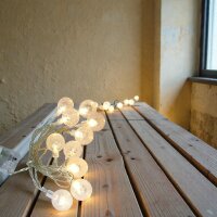 Lichterkette Bubble ball 10 LED batteriebetrieb Weihnachtsbeleuchtung Tischdeko LED-warmweiß