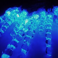 Lichterkette Eiszapfen 10 LED batteriebetrieben Weihnachtsbeleuchtung Tischdeko LED-blau