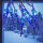 Lichterkette Eiszapfen 10 LED batteriebetrieben Weihnachtsbeleuchtung Tischdeko LED-blau
