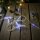 Lichterkette Eiszapfen 10 LED batteriebetrieben Weihnachtsbeleuchtung Tischdeko LED-blau