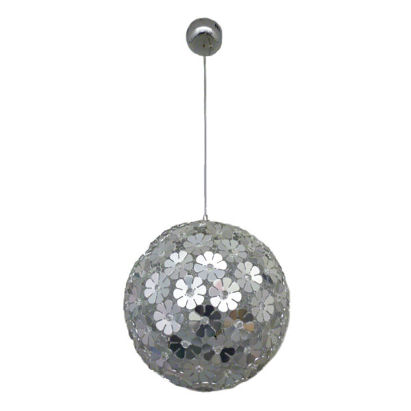 Moderne Deckenleuchte Pendelleuchte Florence Metall Chrom 3 Modelle Hängelampe 40 cm