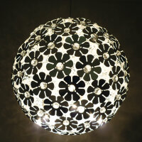 Moderne Deckenleuchte Pendelleuchte Florence Metall Chrom 3 Modelle Hängelampe 40 cm