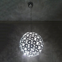 Moderne Deckenleuchte Pendelleuchte Florence Metall Chrom 3 Modelle Hängelampe 40 cm