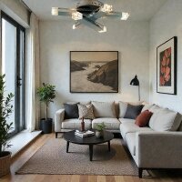 Moderne Deckenleuchte Zoe 6 flammig