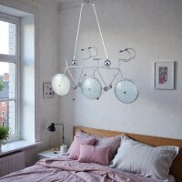 Moderne Designer Glas Deckenleuchte Tandem Pendelleuchte