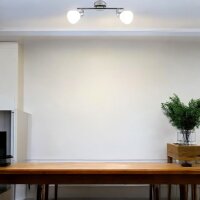 Moderne Eco Halogen Strahlerserie Tina 2- flammig Spot Deckenleuchte Fassung G9