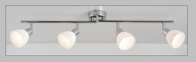 Moderne Eco Halogen Strahlerserie Tina 4 flammig Spot Deckenleuchte Fassung G9