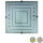 Moderne Glas Deckenleuchte Gerda  Quadrat 2 x E27