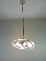 Moderne extravagante Pendelleuchte Nitro weiß Hängeleuchte Deckenlampe