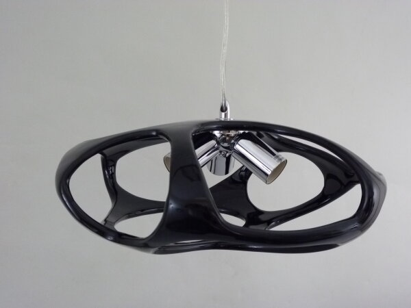 Moderne extravagante Pendelleuchte Nitro Hängeleuchte Deckenlampe LED Leuchte schwarz